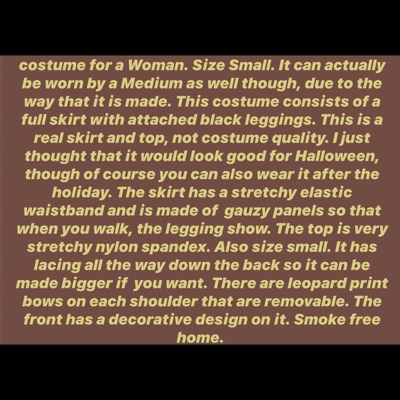 Leopard print top and skirt with leggings size s - Picture 2 of 2